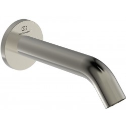 Εκροή (στόμιο) 16cm επίτοιχος τύπος Silver Storm από ορείχαλκο, χρώμα: Χρωμέ επιφάνεια: Βουρτσισμένη