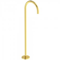 Εκροή (στόμιο) 97cm επιδαπέδιος τύπος Brushed Gold από ορείχαλκο, χρώμα: Χρυσό επιφάνεια: Βουρτσισμένη Στόμια (ρουξούνια)