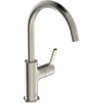 Wash basin tap Deck-mounted L size material: Brass mixer Without waste Brushed Gold, color: Chrome surface: Brushed Deck-mounted