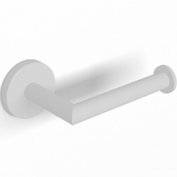 Paper holder no cover material: Brass, color: White surface: Matt Toilet paper holders