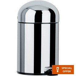 Χαρτοδοχείο soft close από inox 5 lt επιδαπέδιος τύπος κλειστό, χρώμα: Χρωμέ επιφάνεια: Γυαλιστερή Χαρτοδοχεία