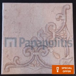 Decor tile 20x20 Spain 1st choice B, hue: Beige Tile Liners (Listello)-Decore