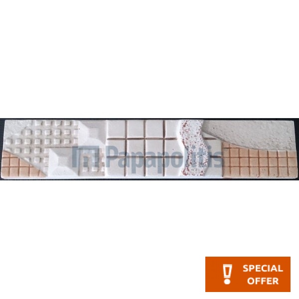 Border (listello) Spain 1st choice Dec.D6 surface: Lappato, hue: Beige Tile Liners (Listello)-Decore Border (listello) Spain 1st choice Dec.D6 surface: Lappato, hue: Beige Tile Liners (Listello)-Decore