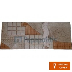 Border (listello) Spain 1st choice Dec.D12 surface: Lappato, hue: Beige Tile Liners (Listello)-Decore