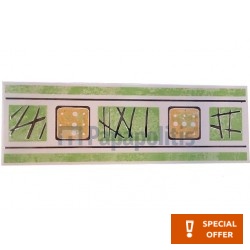 Border (listello) 8x25 Italy 1st choice surface: Matt, hue: Green Tile Liners (Listello)-Decore