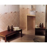 Border (listello) 5x20 Italy 1st choice Fiore surface: Glossy, hue: Mix Tile Liners (Listello)-Decore