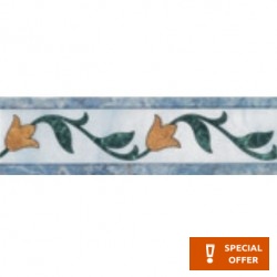 Border (listello) 9,5x34 Italy 1st choice Fiore surface: Glossy, hue: Mix Tile Liners (Listello)-Decore