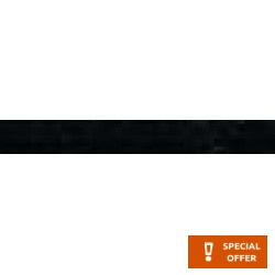 Border (listello) 5x34 Italy 1st choice Bordo rettificato surface: Glossy, hue: Black Tile Liners (Listello)-Decore