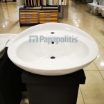 Νιπτήρας ημιένθετος 71x62x30 από πορσελάνη, χρώμα: Λευκό επιφάνεια: Γυαλιστερή Ημιένθετοι Νιπτήρας ημιένθετος 71x62x30 από πορσελάνη, χρώμα: Λευκό επιφάνεια: Γυαλιστερή Ημιένθετοι
