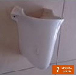 Pedestal Wall-mounted, color: White Pedestals