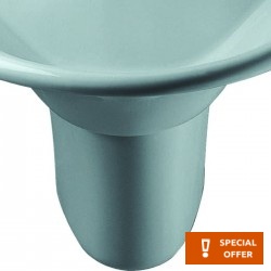 Pedestal Wall-mounted, color: White Pedestals