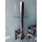 Bathtub tap Wall-mounted concealed - complete set 2 way Full Concealed material: Brass mixer, color: Chrome surface: Glossy Wall-mounted - external part Bathtub tap Wall-mounted concealed - complete set 2 way Full Concealed material: Brass mixer, color: Chrome surface: Glossy Wall-mounted - external part