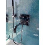 Bathtub tap Wall-mounted concealed - complete set 2 way Full Concealed material: Brass mixer, color: Chrome surface: Glossy Wall-mounted - external part Bathtub tap Wall-mounted concealed - complete set 2 way Full Concealed material: Brass mixer, color: Chrome surface: Glossy Wall-mounted - external part