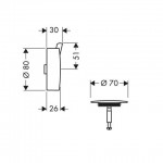 Valve body for bathtub, without hand shower, bracket & hose material: Plastic