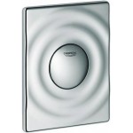 Πλακέτα εντοιχιζόμενου καζανακίου από ABS με πνευματικό μηχανισμό μονής ενέργειας, χρώμα: Χρωμέ επιφάνεια: Γυαλιστερή Πλακέτες