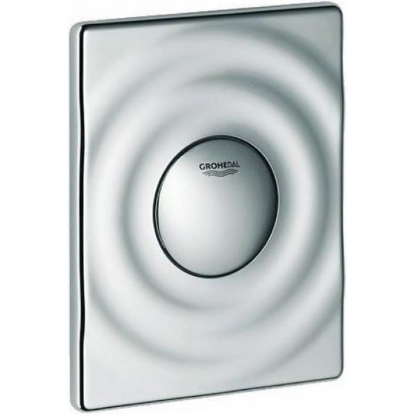 Πλακέτα εντοιχιζόμενου καζανακίου από ABS με πνευματικό μηχανισμό μονής ενέργειας, χρώμα: Χρωμέ επιφάνεια: Γυαλιστερή Πλακέτες