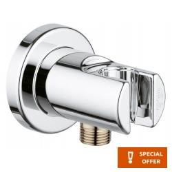 Shower holder Fixed With Outlet elbow material: ABS, color: Chrome surface: Glossy