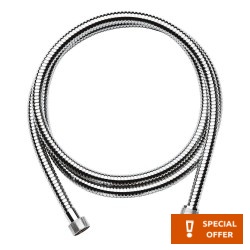 Shower hose 200cm material: Metal solid, color: Chrome surface: Glossy