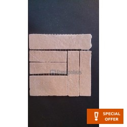 Angolo (Corner tile) 15x15 Italy 1st choice rettificato, hue: Brown Borders