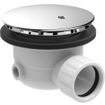 Waste Valve 90cm, for shower tray Without overflow material: ABS surface: Glossy, color: Chrome Waste Valve 90cm, for shower tray Without overflow material: ABS surface: Glossy, color: Chrome