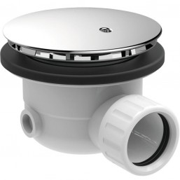 Waste Valve 90cm, for shower tray Without overflow material: ABS surface: Glossy, color: Chrome