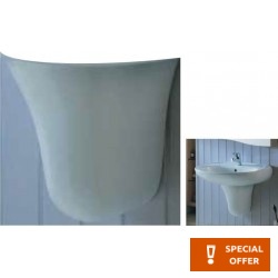 Pedestal Wall-mounted, color: White Pedestals