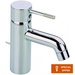 Wash basin tap Deck-mounted material: Brass mixer S size With pop-up waste set, color: Chrome surface: Glossy Deck-mounted
