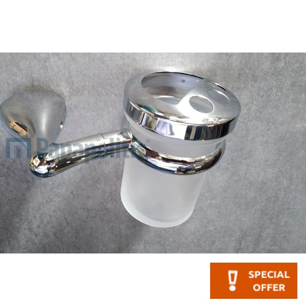 Cupholder material: Brass Wall-mounted, color: Chrome surface: Glossy Tumbler holders