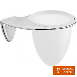 Cupholder material: Brass Wall-mounted, color: Chrome surface: Glossy Tumbler holders