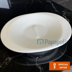Σαπουνοθήκη από πορσελάνη επικαθήμενος τύπος, χρώμα: Λευκό επιφάνεια: Ματ Σαπουνοθήκες