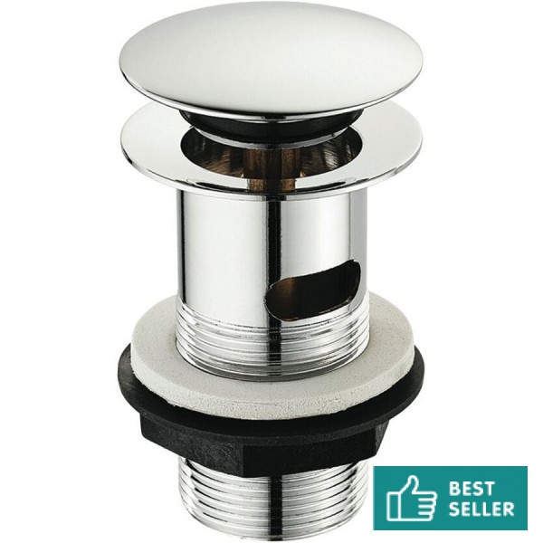 Waste Valve 1 1/4" With overflow material: Brass surface: Glossy, color: Chrome Waste overflows Waste Valve 1 1/4" With overflow material: Brass surface: Glossy, color: Chrome Waste overflows