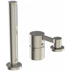 Bathtub tap Deck-mounted complete material: Brass Silver Storm, color: Chrome surface: Brushed
