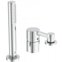 Μπαταρία μπανιέρας επικαθήμενη κομπλέ από ορείχαλκο 3 οπών, χρώμα: Χρωμέ επιφάνεια: Γυαλιστερή Επικαθήμενες