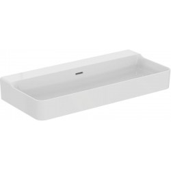 Washbasin Free standing 100x45x12,5 material: Porcelain With overflow Without hole, color: White surface: Glossy
