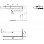 Νιπτήρας ελευθέρας τοποθέτησης 120x45x12,5 από πορσελάνη χωρίς οπή χωρίς υπερχείλιση, χρώμα: Λευκό επιφάνεια: Γυαλιστερή Ελευθέρας τοποθέτησης Νιπτήρας ελευθέρας τοποθέτησης 120x45x12,5 από πορσελάνη χωρίς οπή χωρίς υπερχείλιση, χρώμα: Λευκό επιφάνεια: Γυαλιστερή Ελευθέρας τοποθέτησης