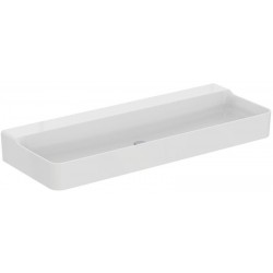 Washbasin Wall-mounted 120x45x16,5 no pedestal / Without overflow With 1 bowl Without hole material: Porcelain, color: White surface: Glossy