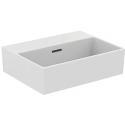 Washbasin Wall-mounted 45x35x15 With 1 bowl With overflow / no pedestal Without hole material: Porcelain, color: White surface: Glossy Wall-mounted