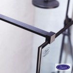 Shower enclosure Linear 110x200 8mm fixed surface: Matt, color: Black Linear Shower enclosure Linear 110x200 8mm fixed surface: Matt, color: Black Linear