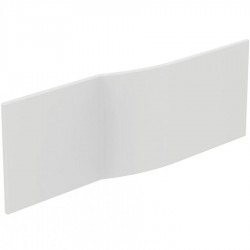 Ποδιά μπανιέρας ασύμμετρη, μπροστινή, 150cm, χρώμα: Λευκό Ποδιές μπανιέρας