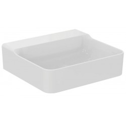 Washbasin Wall-mounted 50x45x14,5 no pedestal / Without overflow With 1 bowl Without hole material: Porcelain, color: White surface: Glossy