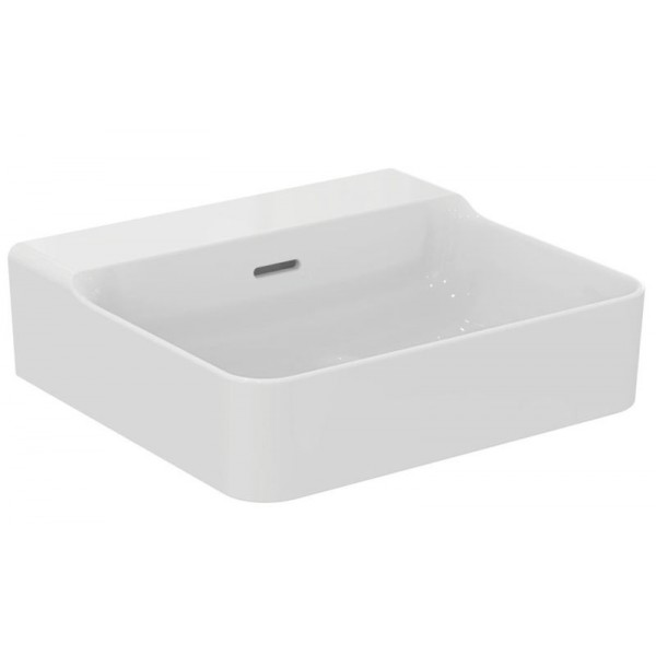 Washbasin Free standing 50x45x12,5 material: Porcelain With overflow Without hole, color: White surface: Glossy Washbasin Free standing 50x45x12,5 material: Porcelain With overflow Without hole, color: White surface: Glossy