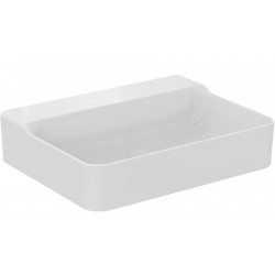 Νιπτήρας ελευθέρας τοποθέτησης 60x45x12,5 από πορσελάνη χωρίς οπή  χωρίς υπερχείλιση, χρώμα: Λευκό επιφάνεια: Γυαλιστερή