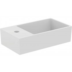 Washbasin Free standing 45x25x12 material: Porcelain With one hole With overflow, color: White surface: Glossy Free standing