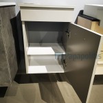 Furniture base without washbasin 43x31x62 material: Sea plywood wall mounted, color: Grey Cabinets without wash basin
