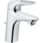 Wash basin tap Deck-mounted material: Brass mixer With pop-up waste set Μ size S-Size, color: Chrome surface: Glossy Wash basin tap Deck-mounted material: Brass mixer With pop-up waste set Μ size S-Size, color: Chrome surface: Glossy
