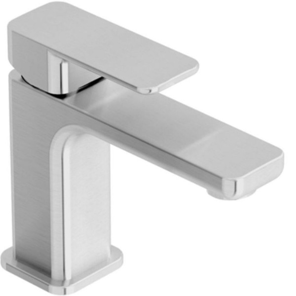 Wash basin tap Deck-mounted material: Brass mixer With push-open waste set Μ size inox finish, color: Chrome surface: Brushed Deck-mounted Wash basin tap Deck-mounted material: Brass mixer With push-open waste set Μ size inox finish, color: Chrome surface: Brushed Deck-mounted
