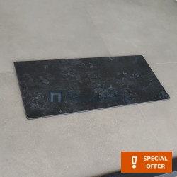 Πάγκος μπάνιου 101x46x1,2 από πέτρα επιφάνεια: Ματ Q306, χρώμα: Μαύρο Πάγκοι μπάνιου