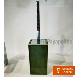 Brush (broom) Floor standing material: Porcelain petrol, color: Green surface: Matt Toilet brush holders