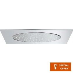 Shower head Ceiling-mounted 50,8x50,8 material: Brass, style: 1 spray, color: Chrome surface: Glossy
