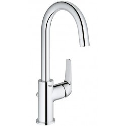 Wash basin tap Deck-mounted L size material: Brass mixer With pop-up waste set L-Size, color: Chrome surface: Glossy Deck-mounted